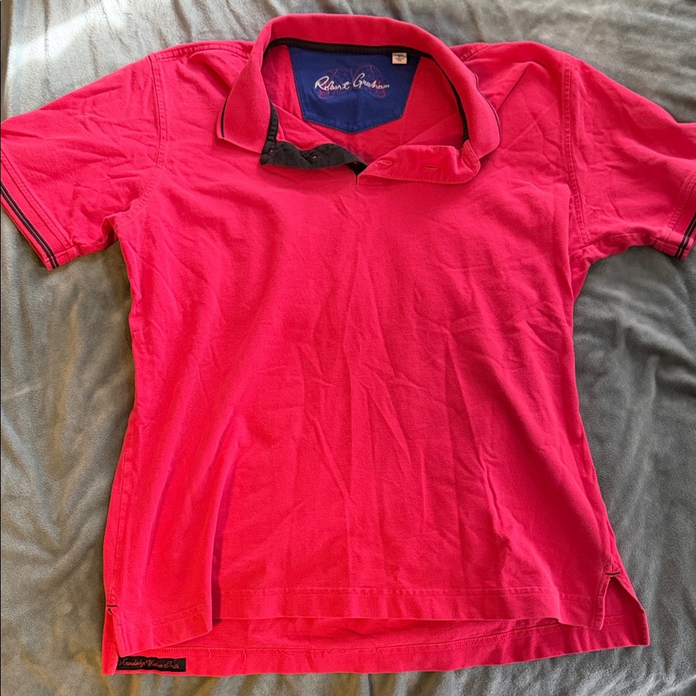 Robert Graham pink Polo Shirt